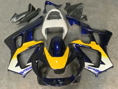 Purchase 2000-2001 Honda CBR900RR 929 Motorcycle Fairings - White Yellow Dark Blue Canada