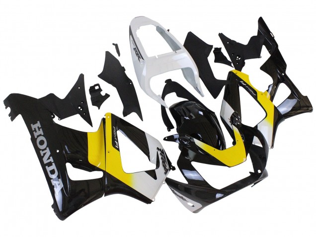 2000-2001 Honda CBR900RR 929 Motorcycle Fairings - White Yellow Glossy Black Canada