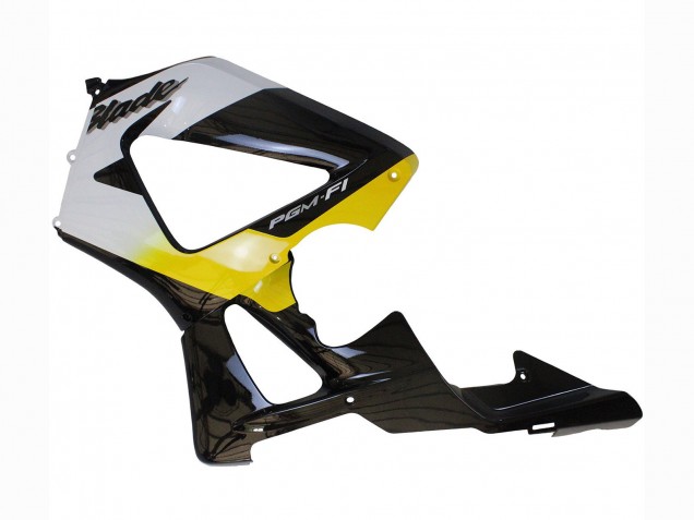 2000-2001 Honda CBR900RR 929 Motorcycle Fairings - White Yellow Glossy Black Canada