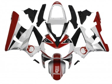 Purchase 2000-2001 Honda CBR900RR 929 Motorcycle Fairings - White Red Glossy Black Pramac Canada