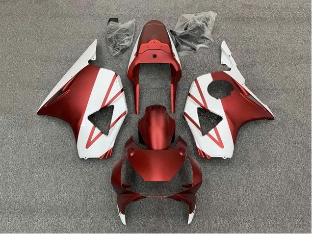 2002-2003 Honda CBR900RR 954 Motorcycle Fairings - White Red Canada