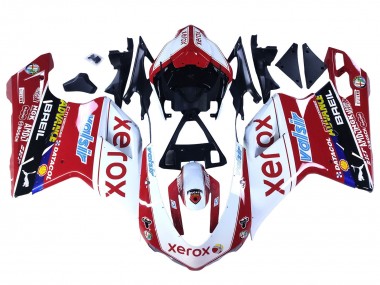 Purchase 2007-2014 Ducati 848/1098/1198 Motorcycle Fairings - White Red Glossy Black Valsir Xerox Canada