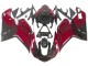 2007-2014 Ducati 848 Motorcycle Fairing - Red Glossy Black Canada