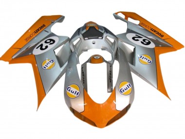 Purchase 2007-2014 Ducati 848/1098/1198 Motorcycle Fairings - Silver Orange Gulf 62 Canada