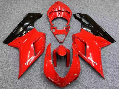 Purchase 2007-2014 Ducati 848 Motorcycle Fairings - Red Glossy Black Canada