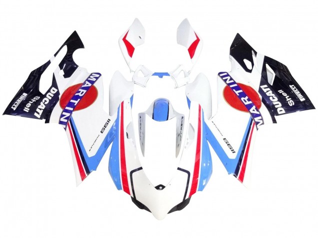 2011-2014 Ducati 1199 Motorcycle Fairings - White Red Blue Glossy Black Martini Canada