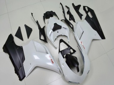 Purchase 2007-2014 Ducati 848 Motorcycle Fairings - White Matte Black Canada