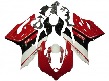Purchase 2011-2014 Ducati Panigale 899 Motorcycle Fairings - White Red Glossy Black Dunlop Canada
