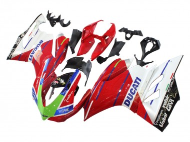 Purchase 2011-2014 Ducati Panigale 899/1199 Motorcycle Fairings - White Red Green Blue Glossy Black Flex-Box Canada
