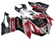 2011-2014 Ducati Panigale 899/1199 Motorcycle Fairings - White Red Glossy Black Aruba.it 7 Canada