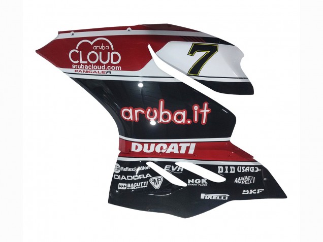 2011-2014 Ducati Panigale 899/1199 Motorcycle Fairings - White Red Glossy Black Aruba.it 7 Canada