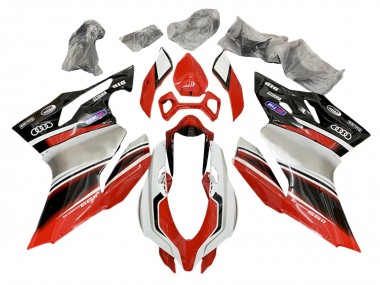 Purchase 2011-2014 Ducati 1199 Motorcycle Fairings - Silver Red Glossy Black Canada
