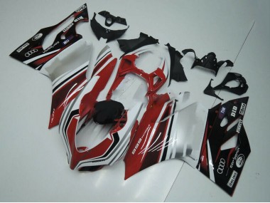 Purchase 2011-2014 Ducati Panigale 899 Motorcycle Fairing - White Red Glossy Black Canada
