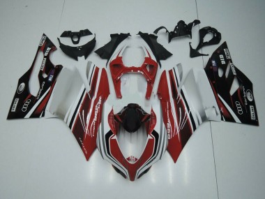 Purchase 2011-2014 Ducati Panigale 899 Motorcycle Fairing - White Red Glossy Black Canada