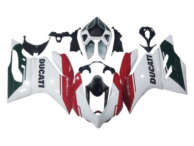 Purchase 2011-2014 Ducati Panigale 899 Motorcycle Fairings - White Red Glossy Black Canada