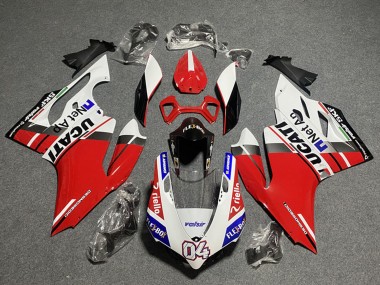 Purchase 2011-2014 Ducati Panigale 899/1199 Motorcycle Fairings - White Red Blue Glossy Black Flex-Box Valsir 04 Canada