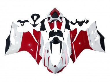 Purchase 2011-2014 Ducati 1199 Motorcycle Fairings - White Red Glossy Black Canada
