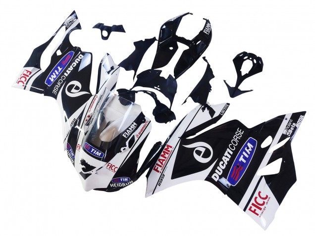 2011-2014 Ducati Panigale 899/1199 Motorcycle Fairings - White Black Blue Fiamm Ficc 7 Canada