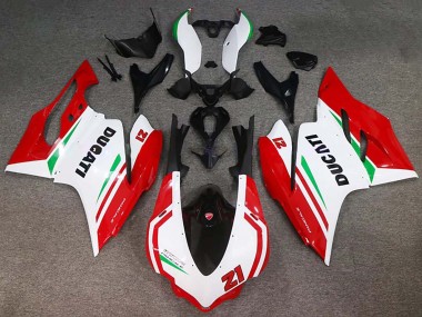 Purchase 2015-2020 Ducati 959/1299 Motorcycle Fairings - White Red Green Glossy Black 21 Canada