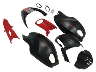 Purchase 2008-2012 Ducati Monster 696 796 1100 1100S Motorcycle Fairings - Red Matte Black Monster Canada