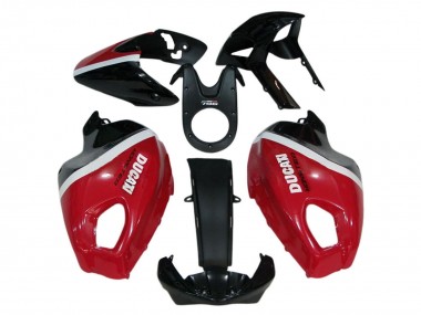 Purchase 2008-2012 Ducati Monster 696 796 1100 1100S Motorcycle Fairings - Red White Glossy Black Canada
