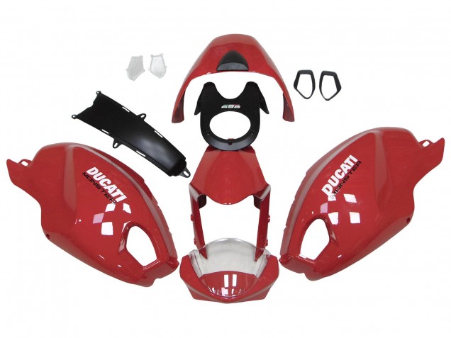 2008-2012 Ducati Monster 696 796 1100 1100S Motorcycle Fairings - Red White Canada