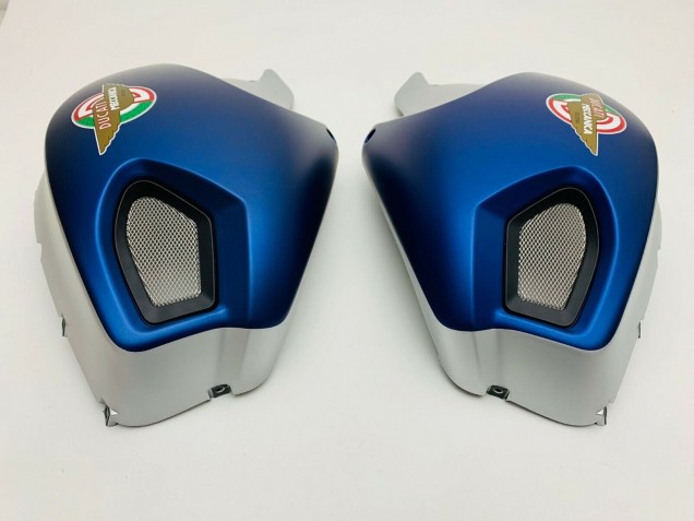 2008-2012 Ducati Monster 696 796 1100 1100S Motorcycle Fairings - Dark Blue Silver Canada