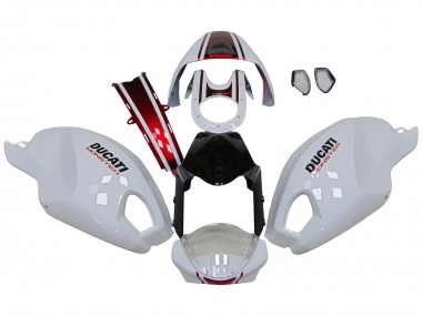 Purchase 2008-2012 Ducati Monster 696 796 1100 1100S Motorcycle Fairings - White Red Glossy Black Canada