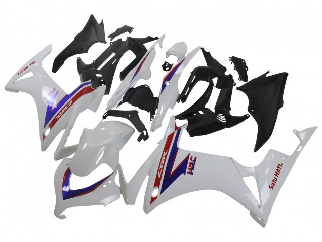 2013-2015 Honda CBR500R Motorcycle Fairings - White Red Blue HRC Canada