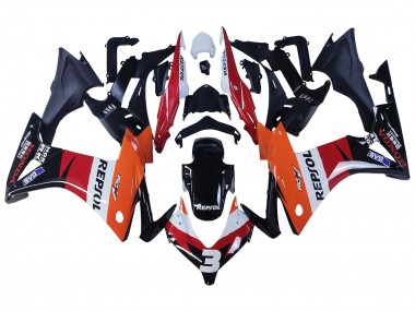 Purchase 2013-2015 Honda CBR500R Motorcycle Fairings - Orange White Red Glossy Black Repsol 3 Canada