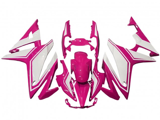 2016-2018 Honda CBR500R Motorcycle Fairings - Pink White Canada