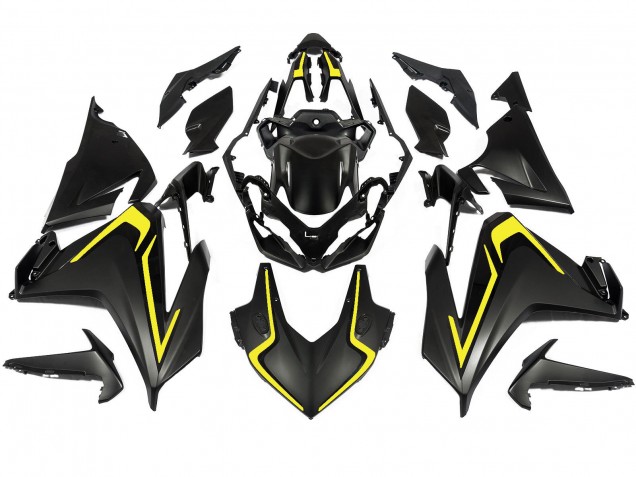 2022-2023 Honda CBR500R Motorcycle Fairings - Matte Black Yellow Canada