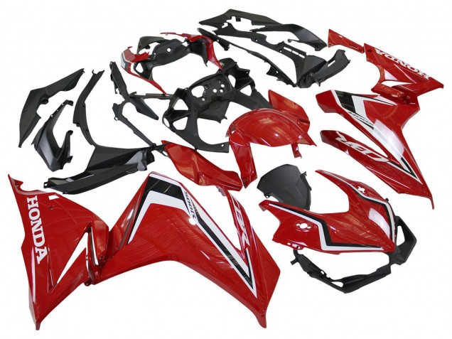 2022-2023 Honda CBR500R Motorcycle Fairings - Red White Black Canada