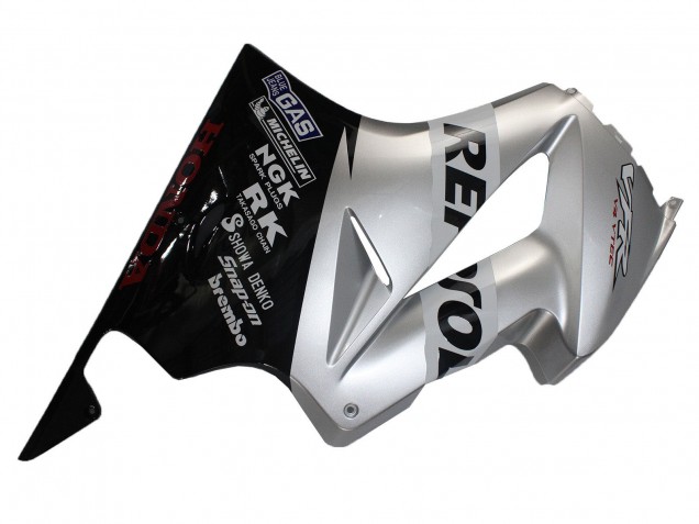 2002-2013 Honda VFR 800 Motorcycle Fairings - Silver Glossy Black Repsol Canada