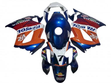 Purchase 2002-2013 Honda VFR 800 Motorcycle Fairings - White Orange Blue Repsol Canada