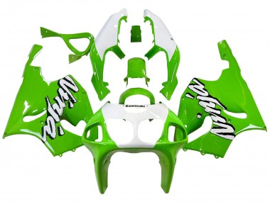 Purchase 1996-2003 Kawasaki ZX7R Motorcycle Fairings - White Green Canada