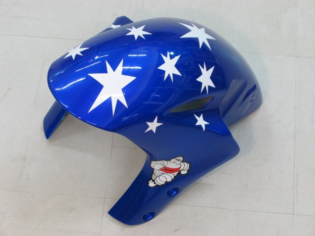2004-2005 Honda CBR1000RR Motorcycle Fairings - White Red Glossy Black Blue Star Canada