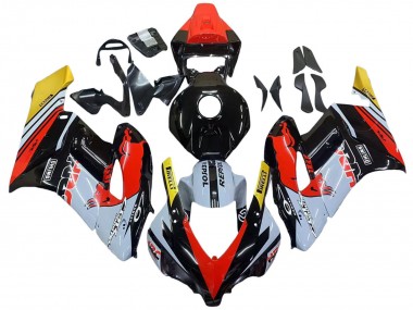 Purchase 2004-2005 Honda CBR1000RR Motorcycle Fairings - Yellow Red White Glossy Red Bull Repsol HRC Canada