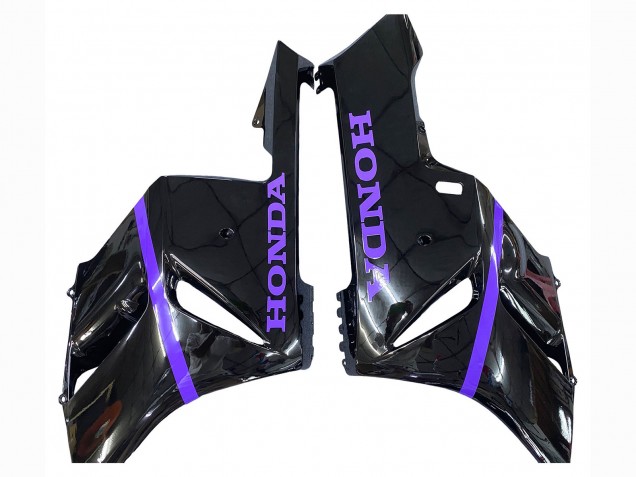 2004-2005 Honda CBR1000RR Motorcycle Fairings - Glossy Black Purple Stripe Canada