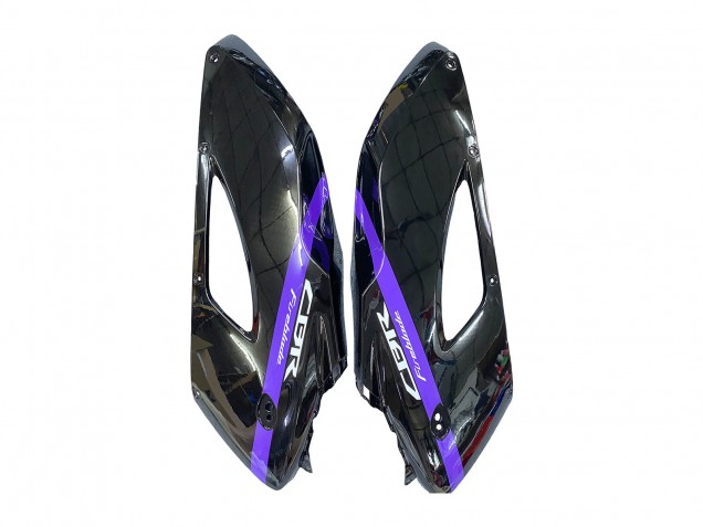 2004-2005 Honda CBR1000RR Motorcycle Fairings - Glossy Black Purple Stripe Canada