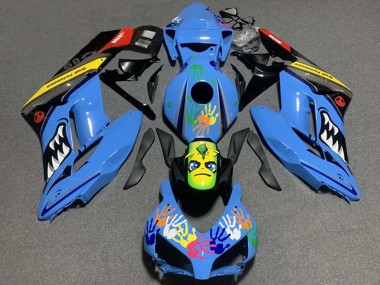 Purchase 2004-2005 Honda CBR1000RR Motorcycle Fairing - Blue Yellow Black Red Shark Canada
