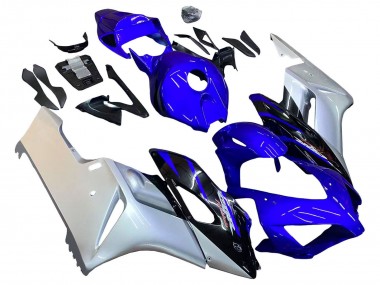 Purchase 2004-2005 Honda CBR1000RR Motorcycle Fairings - Silver Blue Glossy Black Canada