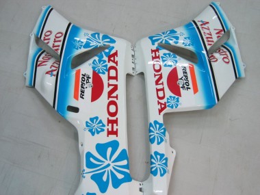 Purchase 2004-2005 Honda CBR1000RR Motorcycle Fairings - White Blue Snow Nastro Azzurro 46 Canada