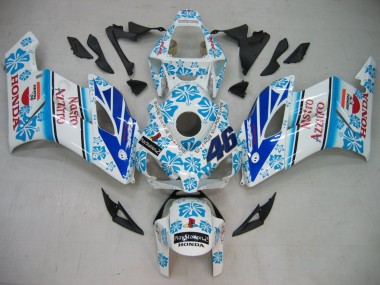 Purchase 2004-2005 Honda CBR1000RR Motorcycle Fairings - White Blue Snow Nastro Azzurro 46 Canada