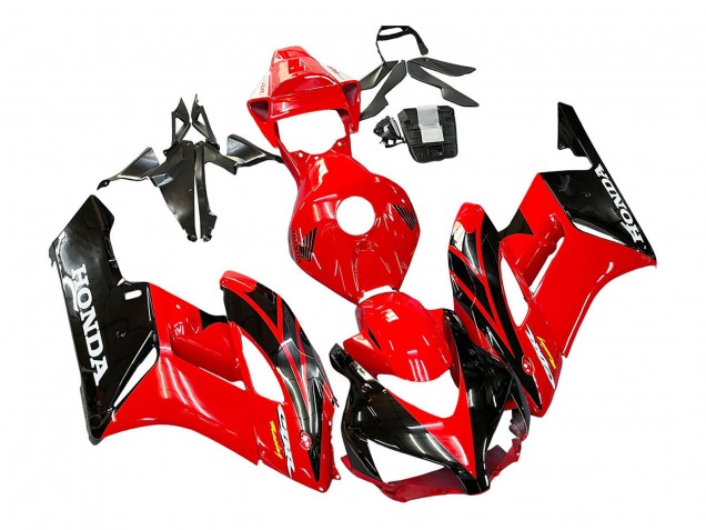 2004-2005 Honda CBR1000RR Motorcycle Fairings - Red Glossy Black Racing Canada