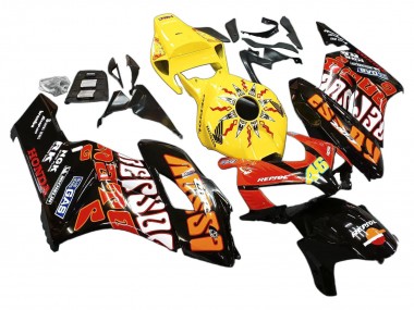 Purchase 2004-2005 Honda CBR1000RR Motorcycle Fairings - Yellow Orange Glossy Black Repsol Rossi 46 Canada
