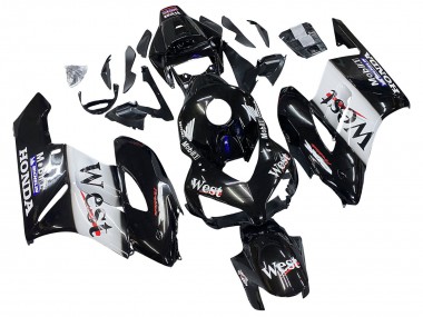 Purchase 2004-2005 Honda CBR1000RR Motorcycle Fairings - Glossy Black White West Canada
