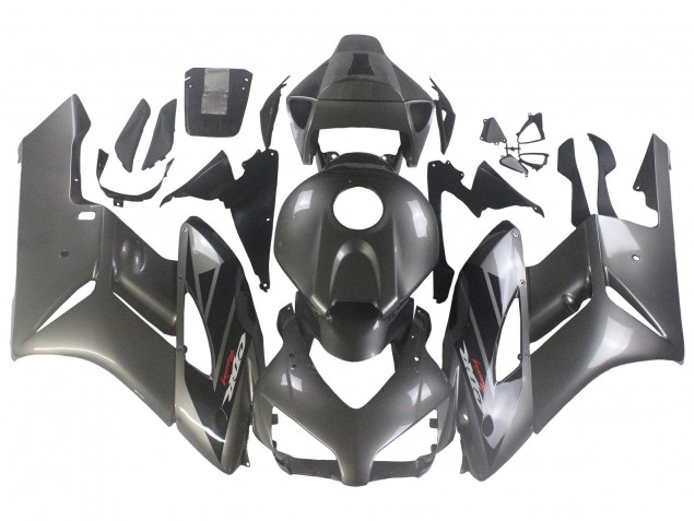 2004-2005 Honda CBR1000RR Motorcycle Fairings - Glossy Grey Glossy Black Canada