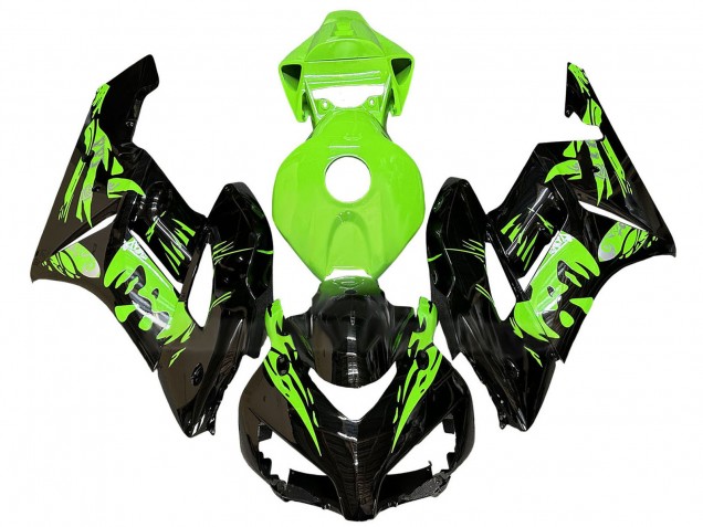 2004-2005 Honda CBR1000RR Motorcycle Fairings - Green Glossy Black Canada