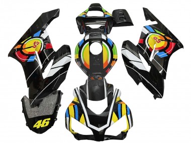 Purchase 2004-2005 Honda CBR1000RR Motorcycle Fairings - Yellow Blue Red Glossy Black Color Wheel 46 Canada